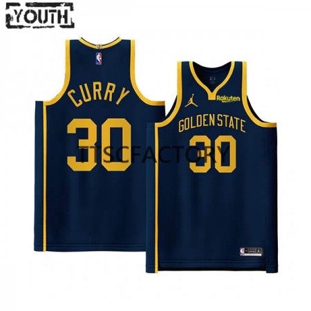 Camiseta Niños Golden State Warriors Stephen Curry 30 Jordan 2022-23 Statement Edition Navy Swingman
